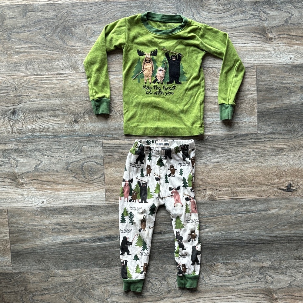 Little Blue House pajama set size 2